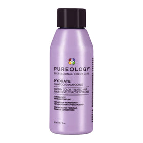 Pureology Hydrate front packaging showing bottle and logo for travel convenience