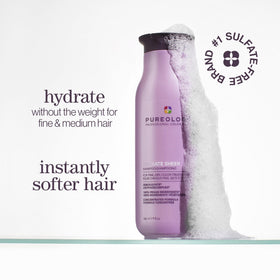 Pureology back label close-up listing ingredients and usage for informed shoppers