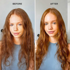 Pureology in bathroom routine showing conditioner used after shampoo for manageable styling