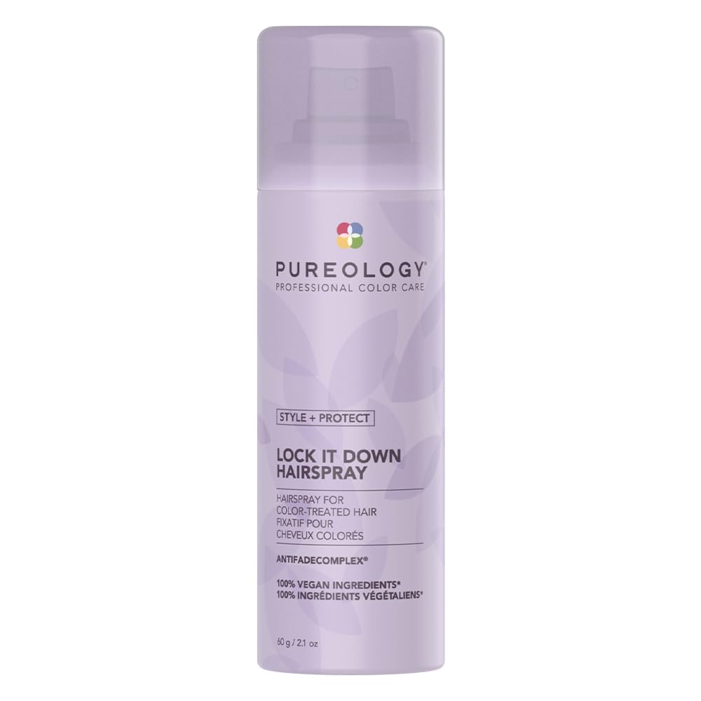 Pureology front packaging shows bottle and branding for reliable hold