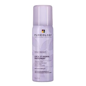 Pureology front packaging showing size and hold features
