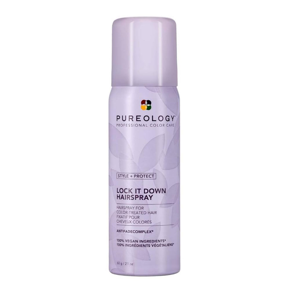 Pureology front packaging showing size and hold features