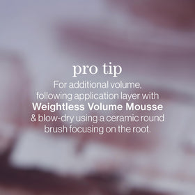 Styled fine, color-treated hair after Pureology mist for touchable volume