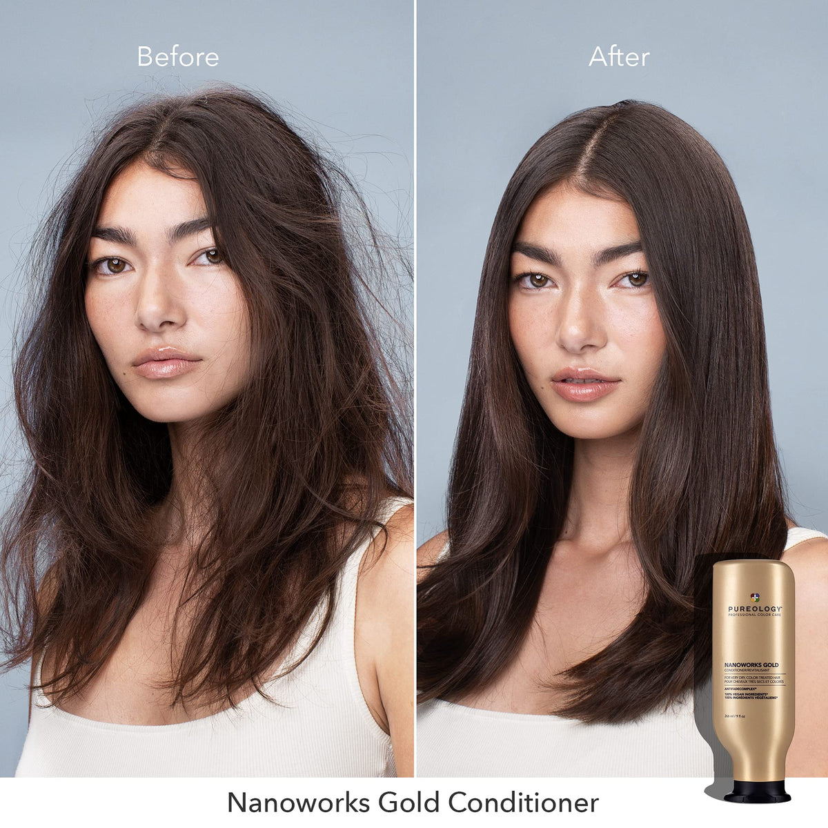 Pureology cream texture close-up highlighting rich, moisturizing formula