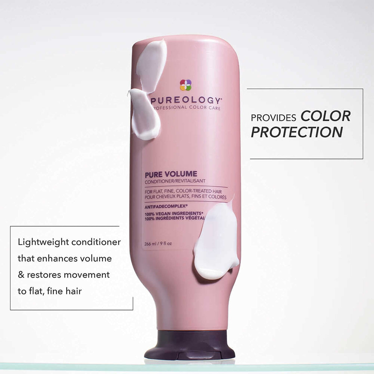Pureology back label with ingredients and usage benefits