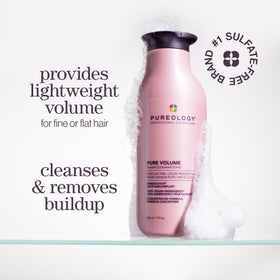Pureology bottle top label readable for product name and size clarity