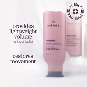 Pureology conditioner texture on hand illustrating lightweight, non-greasy feel