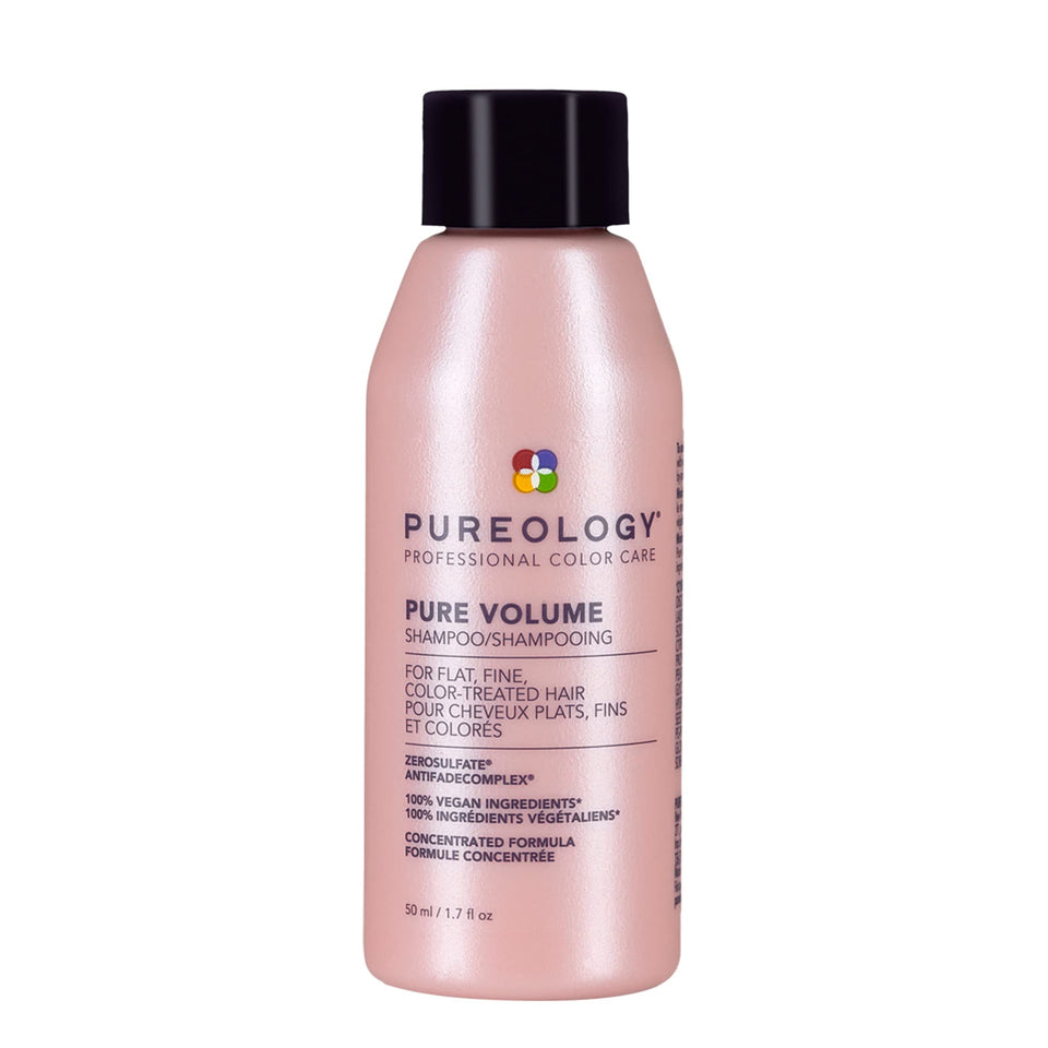 Pureology Pure Volume front bottle view showing label and travel-size benefit