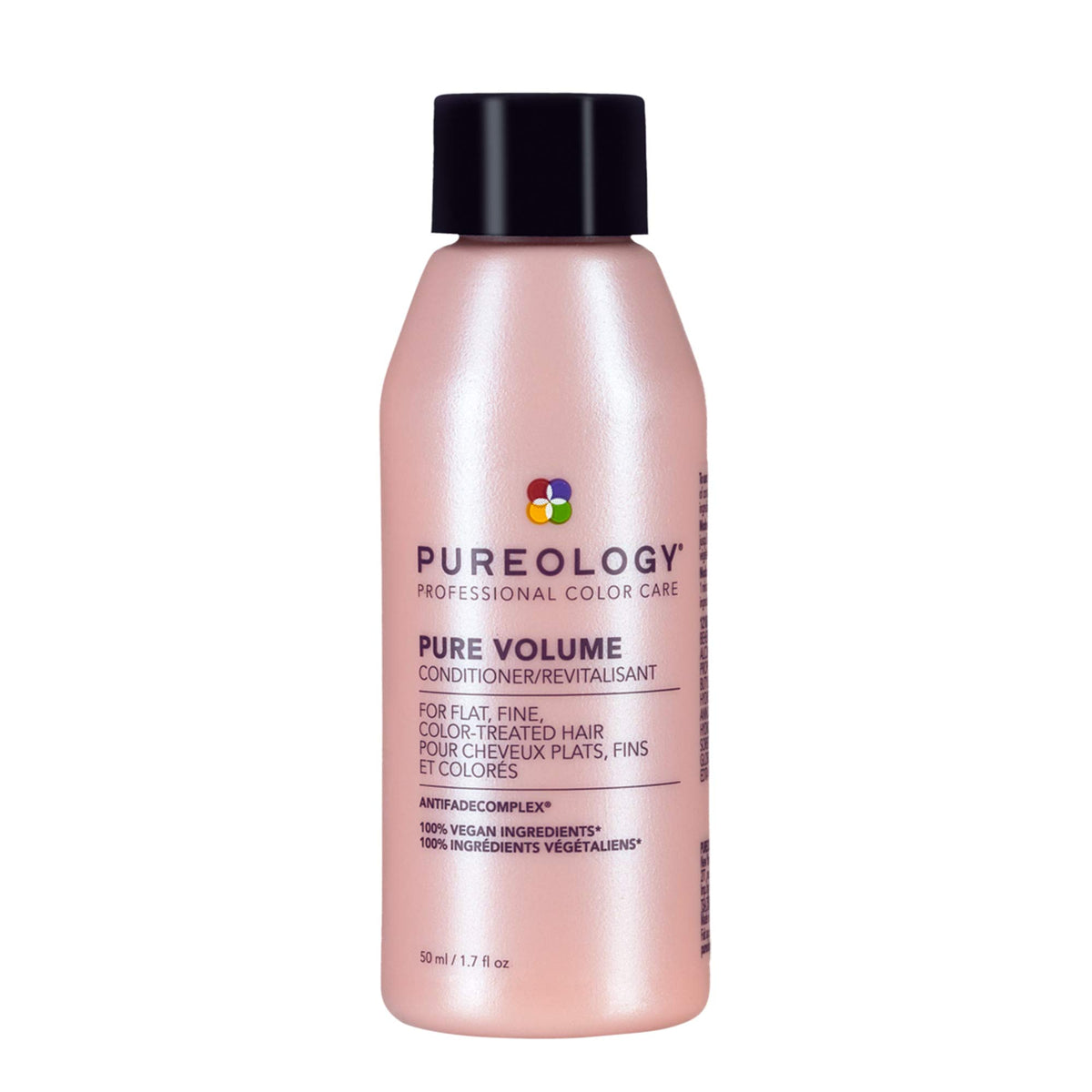Pureology front bottle showing product and volume benefit