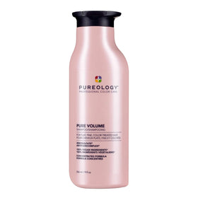 Pureology bottle front packaging showing clean design and volume claim