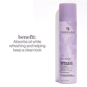 Pureology spray nozzle close-up illustrating precise application and even mist benefit