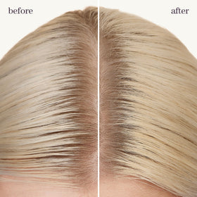 Pureology on bathroom counter in routine setting, quick-refresh benefit
