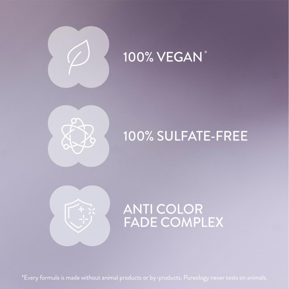 Pureology shampoo pour texture demonstrating lightweight lather and easy spread benefit