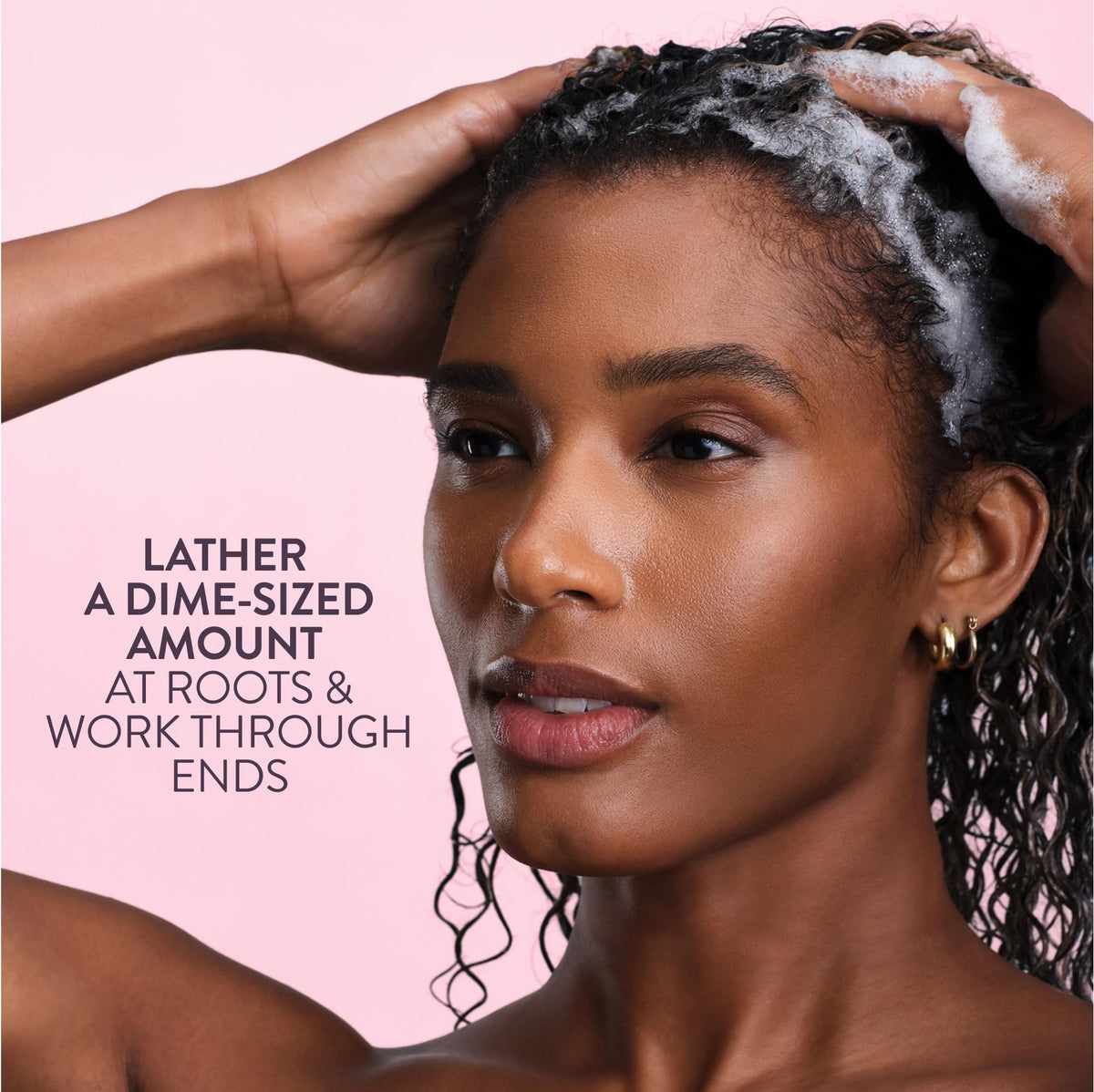 Pureology shampoo staged on bathroom shelf reflecting everyday styling routine benefit