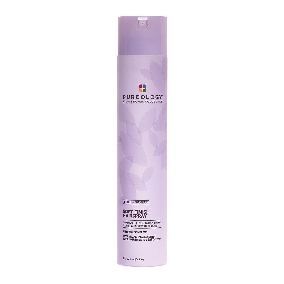 Pureology soft finish front packaging showing product and label benefits