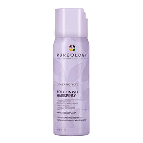 Pureology front packaging showing product and benefits for color-treated hair