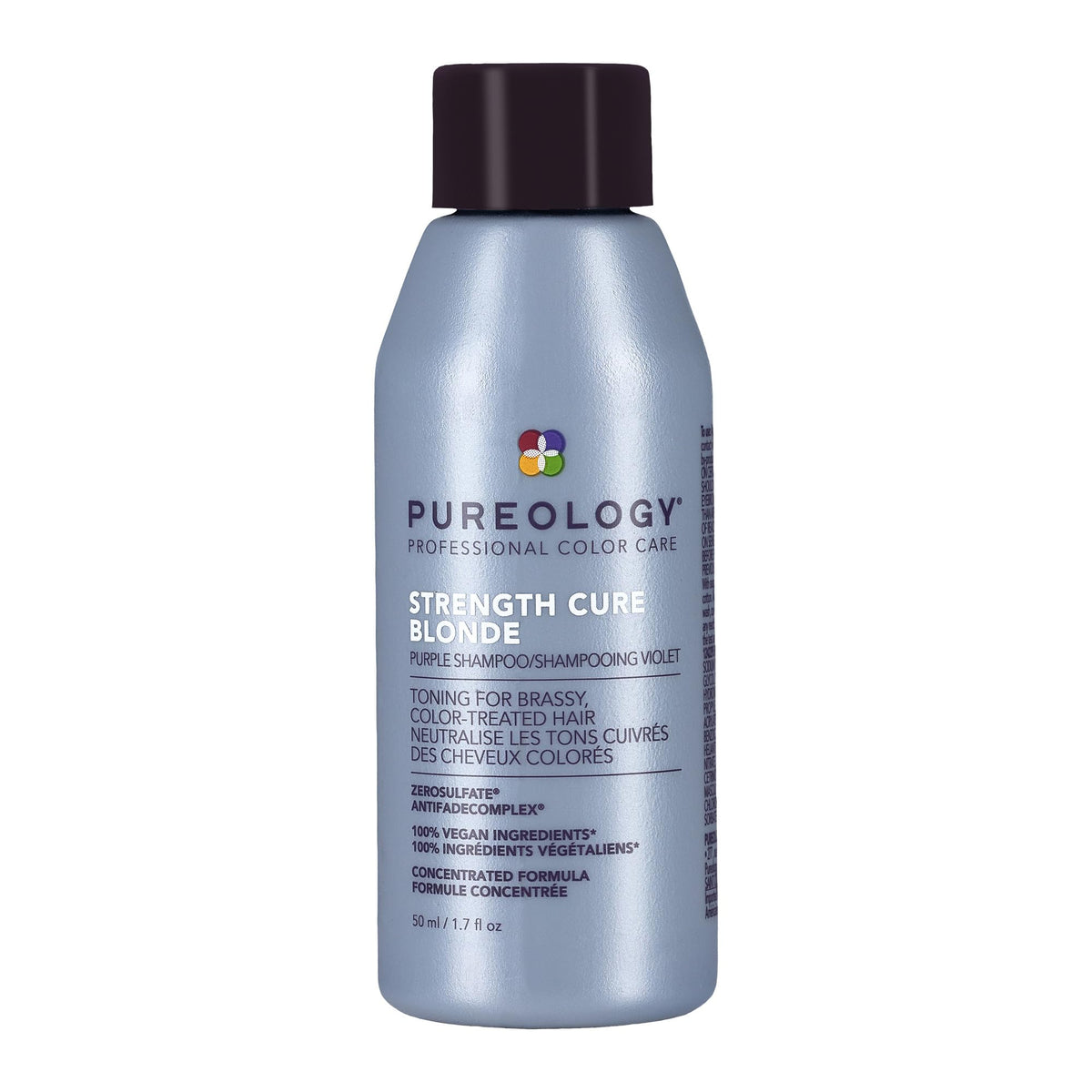 Pureology front packaging showing bottle and label, clarifies product identity and benefits