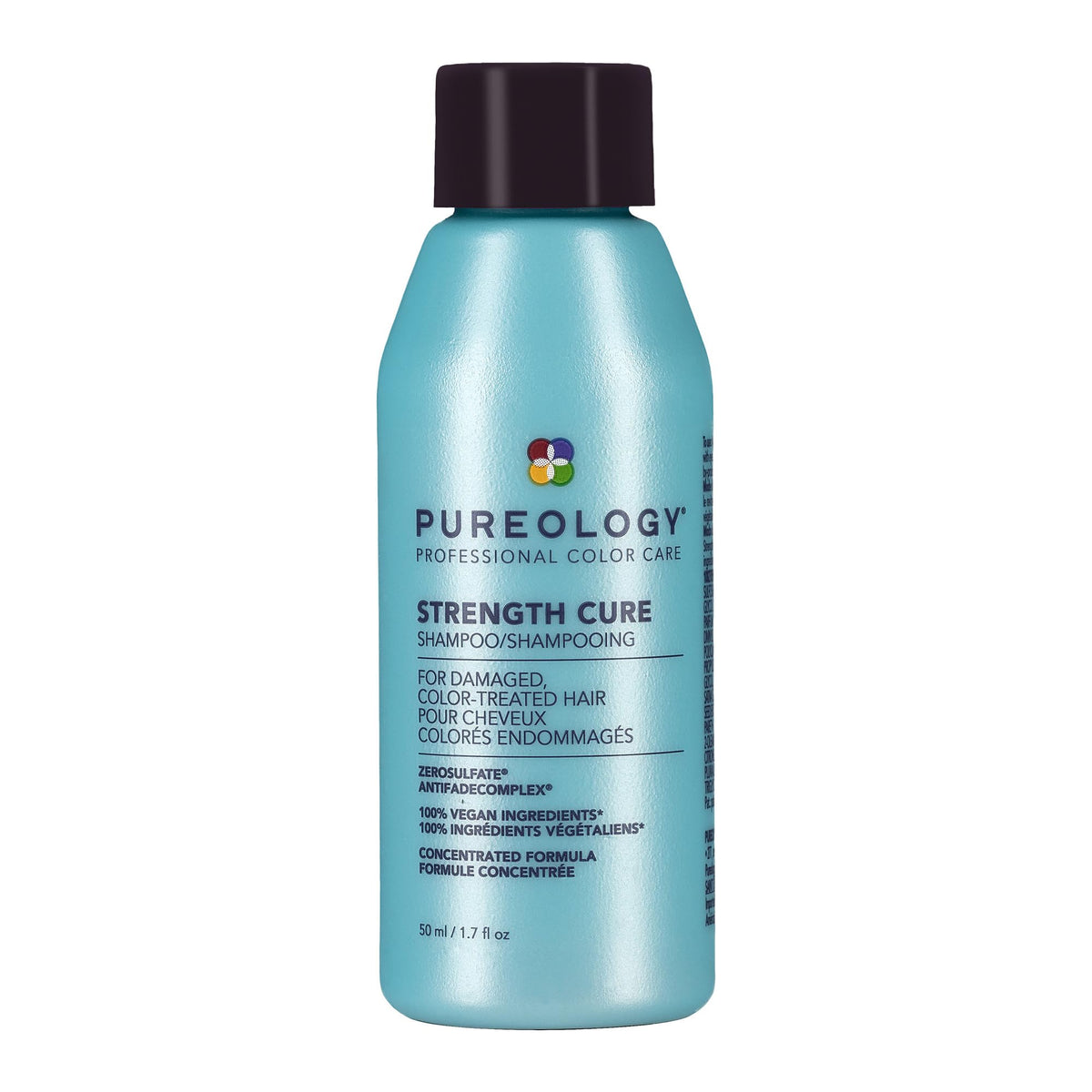 Pureology front packaging showing product and branding, promotes repair