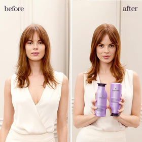 Pureology creamy conditioner texture close-up, smooth moisturizing finish