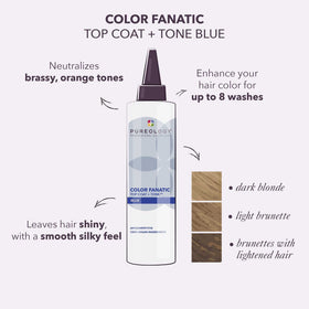 Pureology glossy product texture on fingers highlighting shine and conditioning benefit