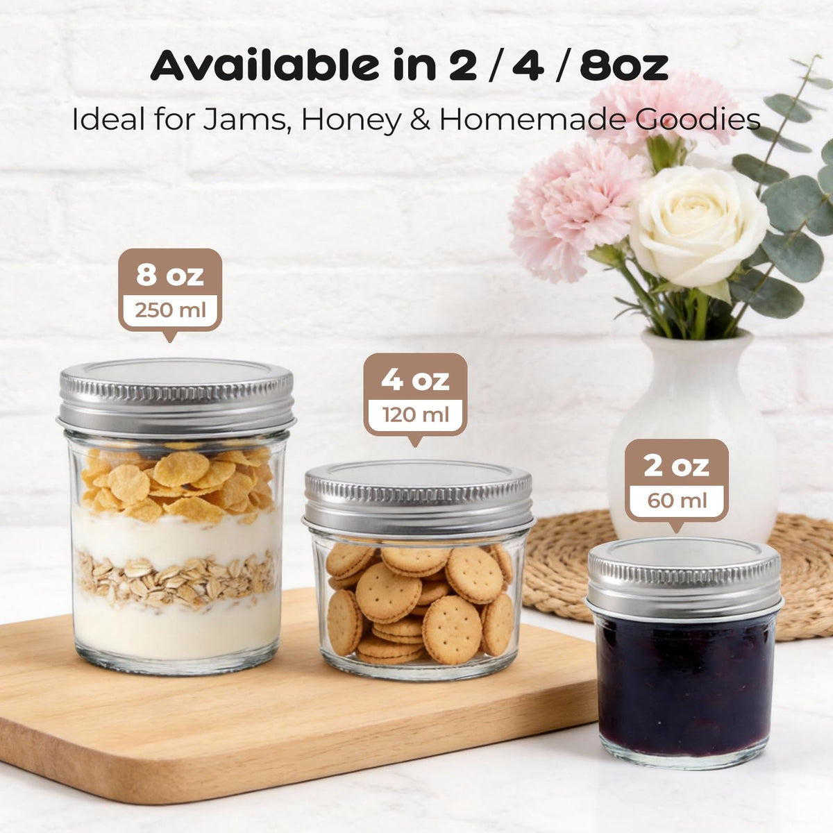PureRoot mini jars in picnic setting illustrating portable serving convenience