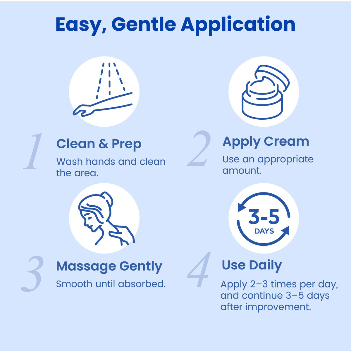 PURESKIN caregiver using cream on patient illustrating smooth application benefit