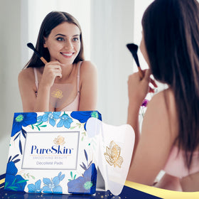 PureSkin pads in bedroom lifestyle shot suggesting nightly use comfort