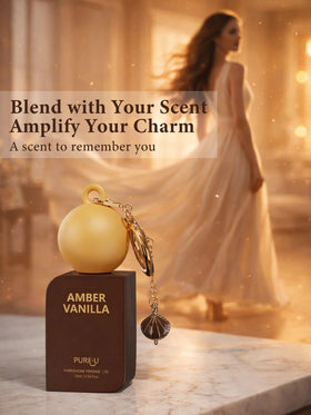PUREU perfume nestled in gift box indicating premium presentation and gifting appeal
