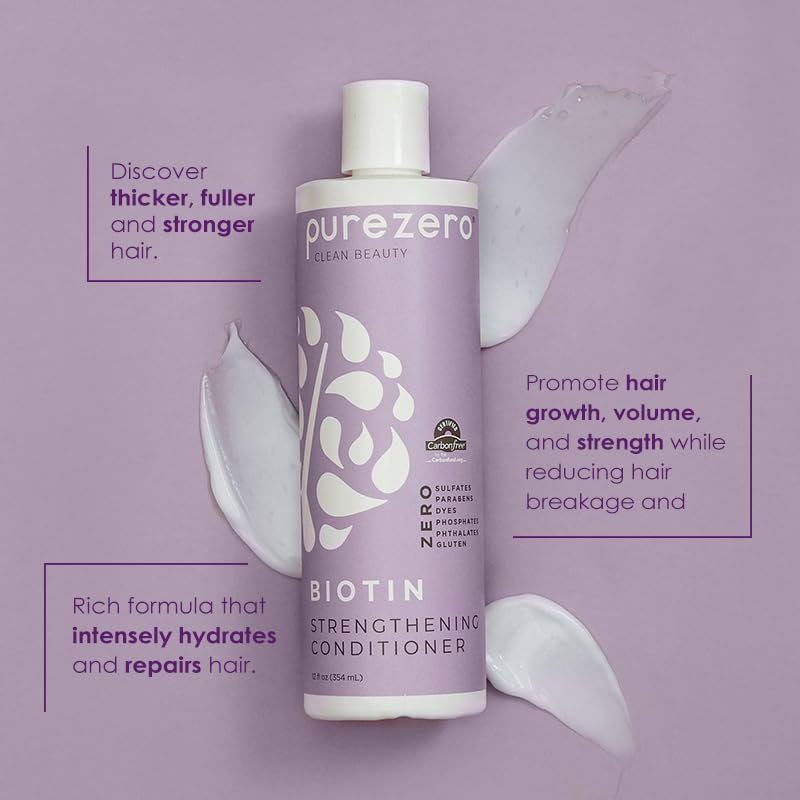 Purezero conditioner creamy texture shot showcasing smooth detangling benefit