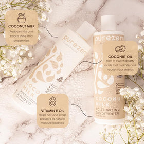 Purezero coconut milk ingredient bowl illustrating nourishing benefits