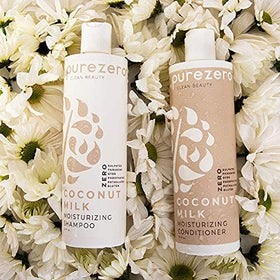 Purezero label close-up highlighting clean, sulfate-free formula