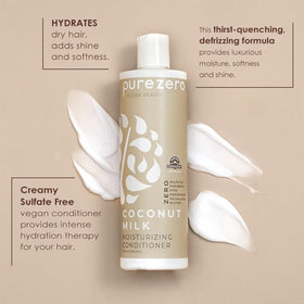 Purezero shampoo texture pouring, showing moisturizing lather