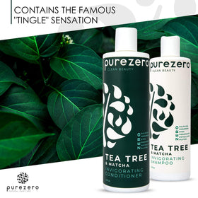 Person massaging Purezero into scalp for refreshed feeling