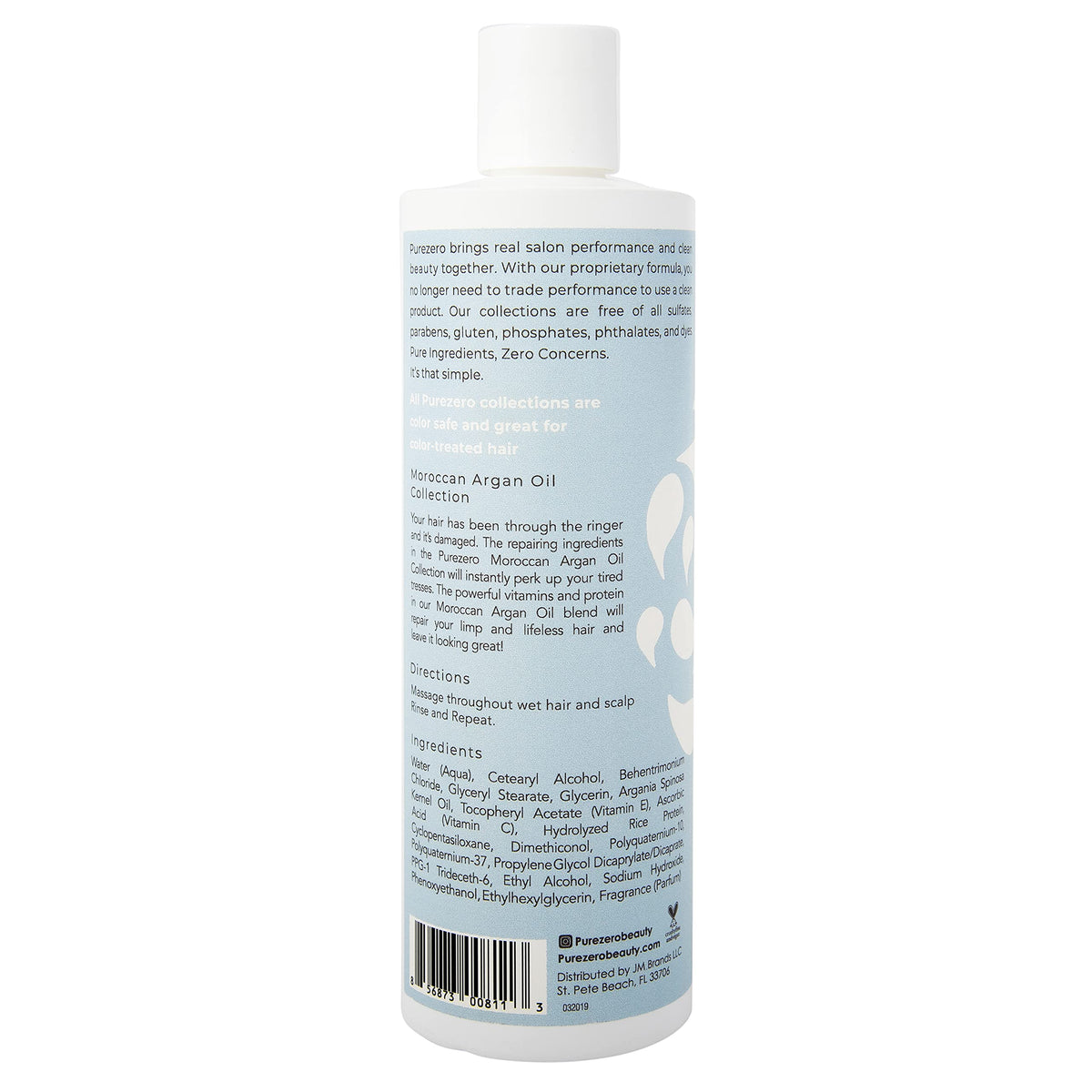 Purezero bottle held in hand showing compact size and easy handling