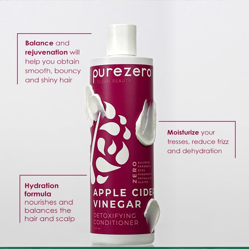 Purezero shampoo pouring texture illustrating gentle clarifying action