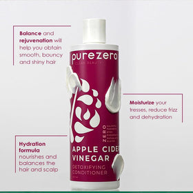 Purezero shampoo pouring texture illustrating gentle clarifying action