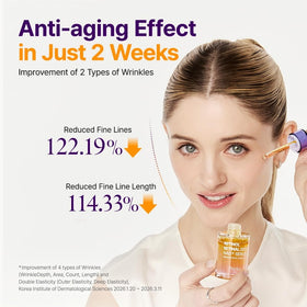 PURITO serum spread on hand highlighting fast-absorbing, non-greasy finish