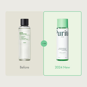 PURITO close-up of clear toner texture, demonstrates lightweight hydration