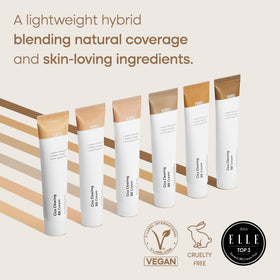 PURITO close-up of creamy BB texture, smooth application visual benefit