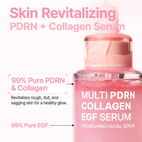 PURITO clear serum texture close-up showing lightweight finish for fast absorption