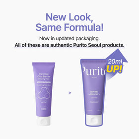 PURITO creamy texture close-up highlighting ceramide-rich, non-greasy finish