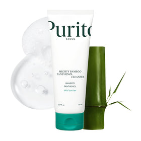 PURITO front tube showing product name and packaging, highlights gentle formula
