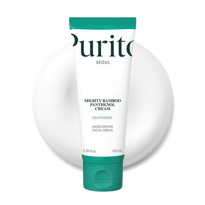 PURITO jar front view showing clean packaging and soothing barrier support