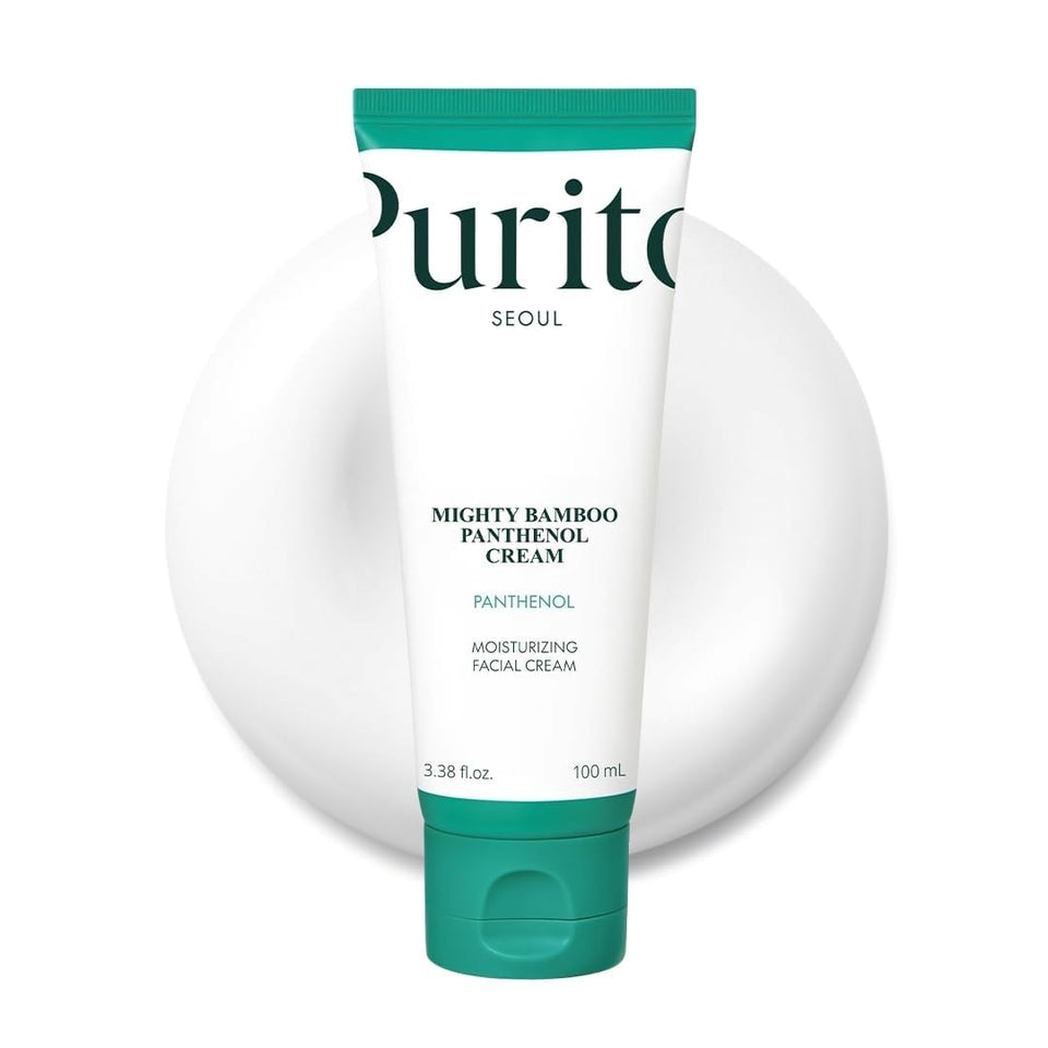 PURITO jar front view showing clean packaging and soothing barrier support