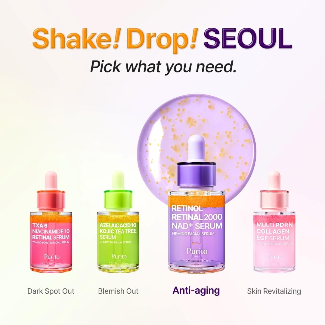 PURITO applying serum then layering moisturizer demonstrating compatibility