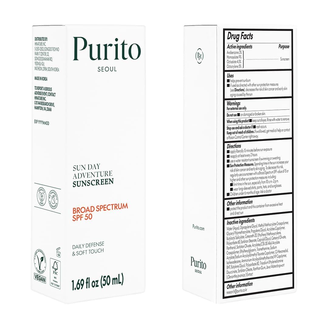 PURITO on bathroom shelf with other products showing routine compatibility