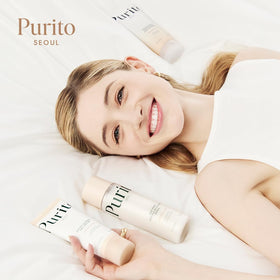 PURITO ingredient focus on oat seed water emphasizing hydration and soothing
