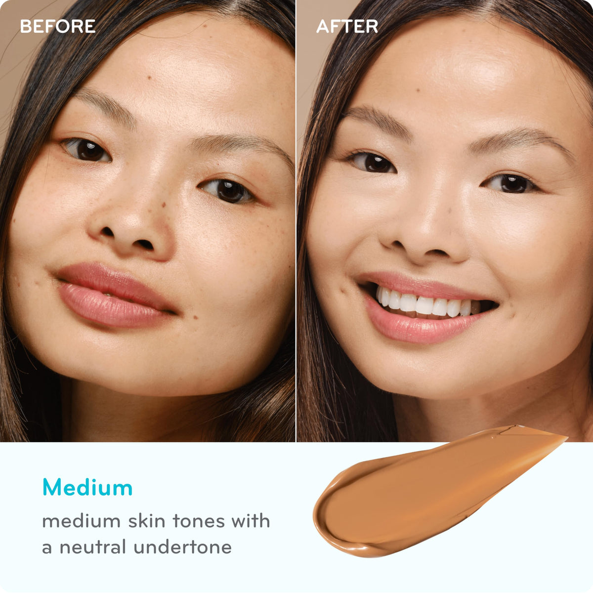 pūrlisse applying BB cream with fingers for seamless, natural coverage