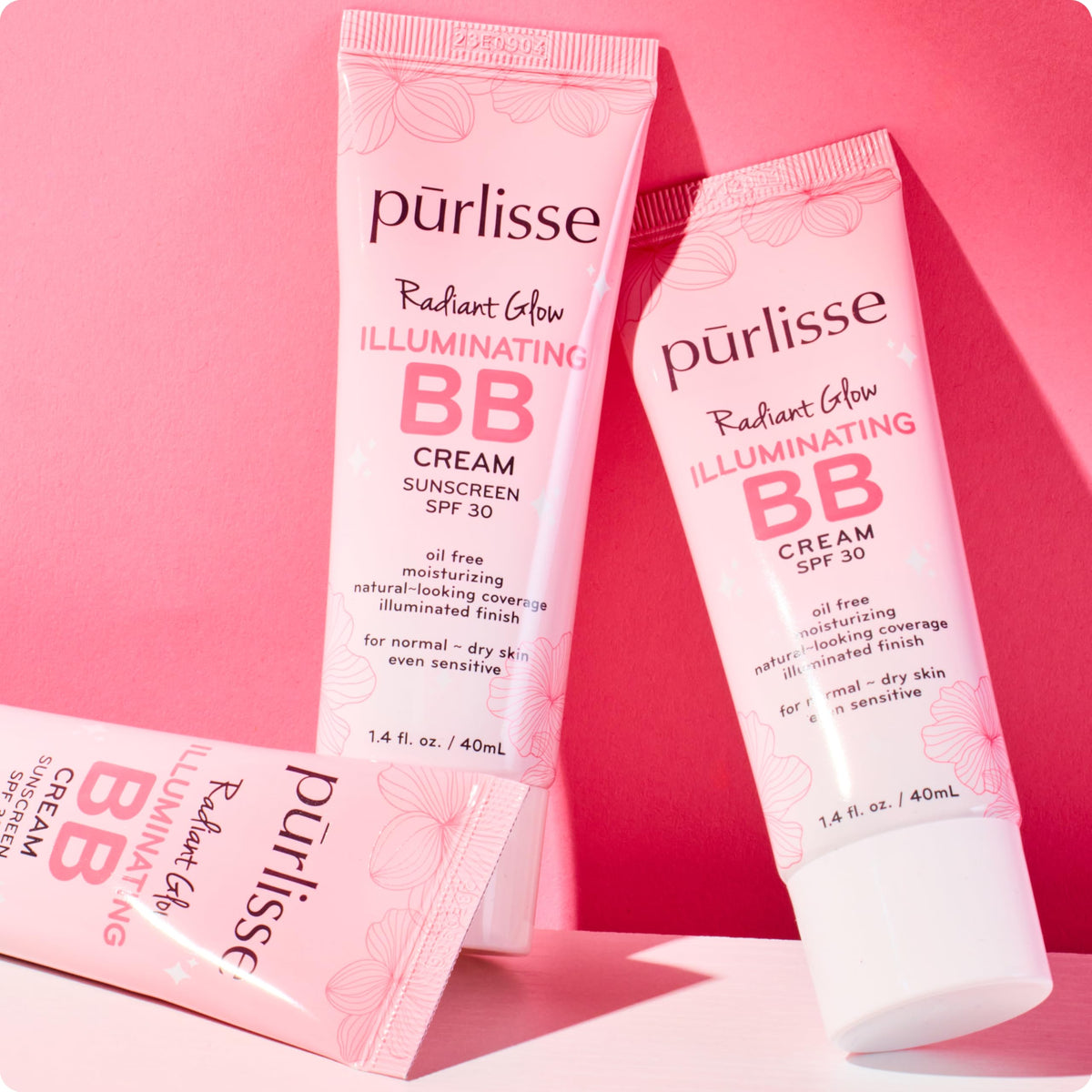 pūrlisse bottle in hand to show size and portable 1.4 oz scale benefit