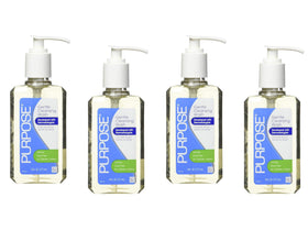 Purpose gentle cleansing wash front packaging shows clean design and clarity benefit